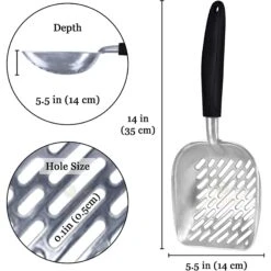 SunGrow Wide & Deep Metal Cat Litter Scooper -Pet Supplies Store 693254 PT2. AC SS1800 V1687197203