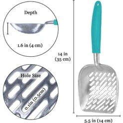 SunGrow Wide & Deep Metal Cat Litter Scooper -Pet Supplies Store 693254 PT5. AC SS1800 V1701932781