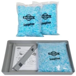 PetSafe ScoopFree Premium Crystal Litter 2-Pack & PetSafe ScoopFree Complete Reusable Litter Tray