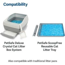 PetSafe ScoopFree Premium Crystal Litter 2-Pack & PetSafe ScoopFree Complete Reusable Litter Tray -Pet Supplies Store 694158 PT4. AC SS1800 V1668549456