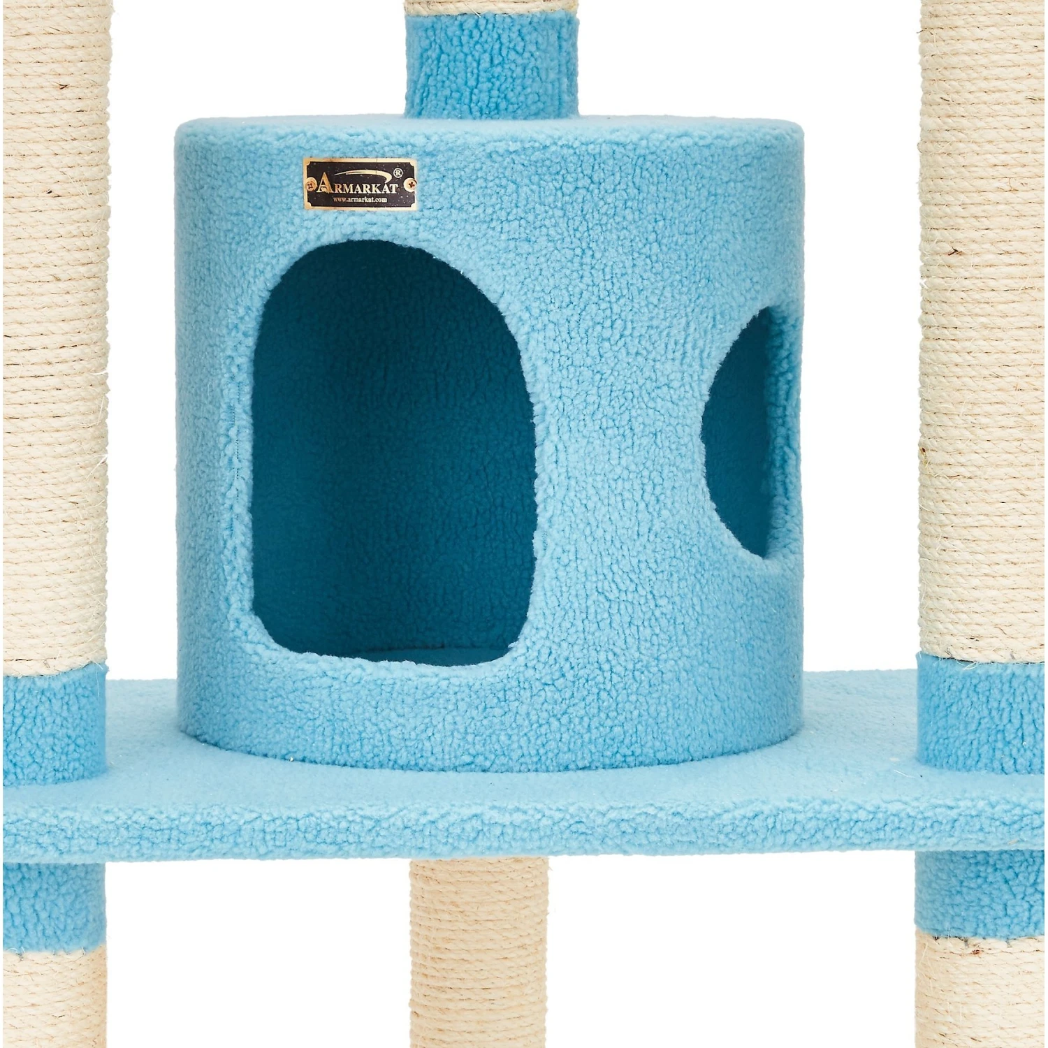 Armarkat 66-in Faux Fleece Cat Tree & Condo 7 Armarkat 66-in Faux Fleece Cat Tree & Condo - Image 5