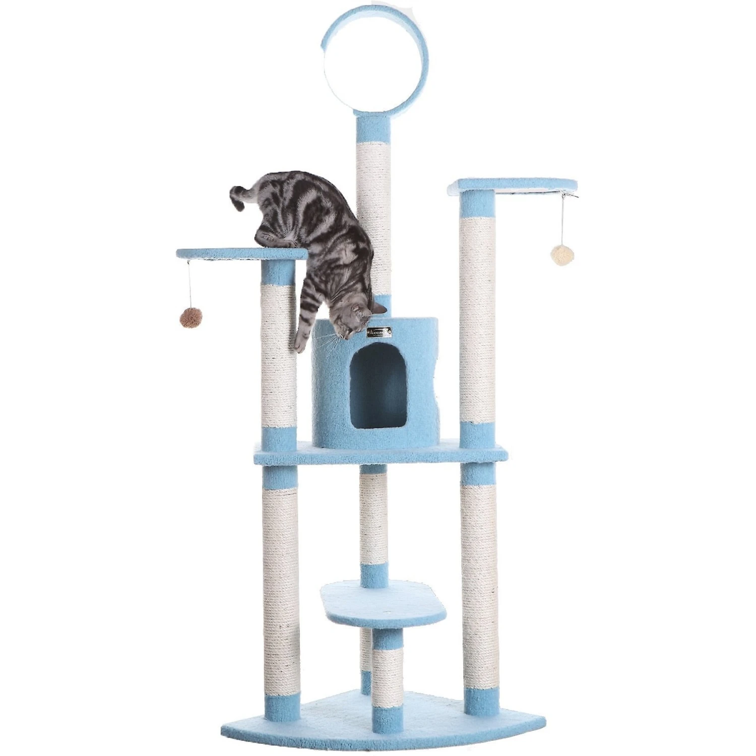 Armarkat 66-in Faux Fleece Cat Tree & Condo 10 Armarkat 66-in Faux Fleece Cat Tree & Condo - Image 8