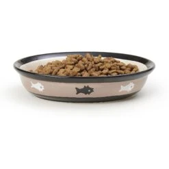 PetRageous Designs City Pets Oval Fish Ceramic Cat Dish 8 PetRageous Designs City Pets Oval Fish Ceramic Cat Dish -Pet Supplies Store 70241 PT4. AC SS1800 V1660339364