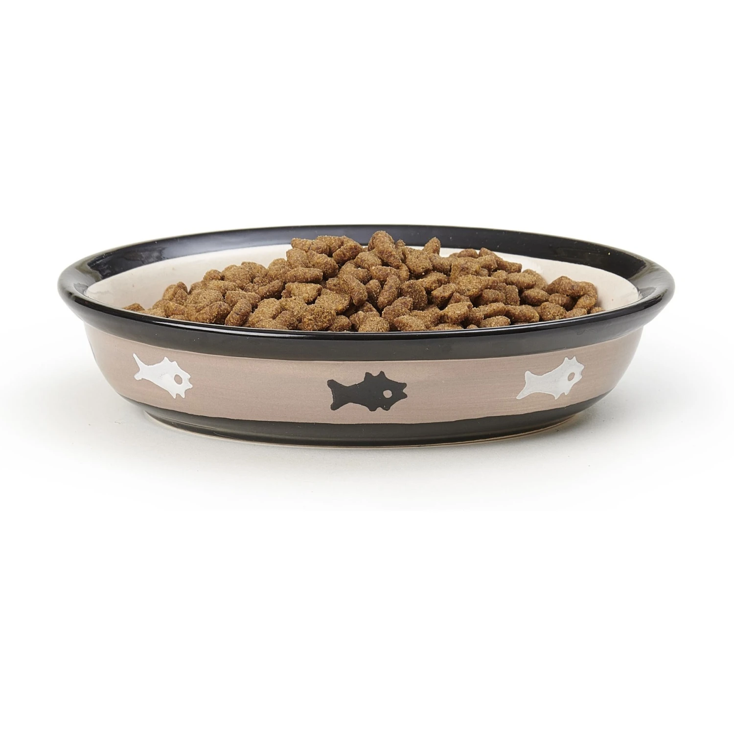 PetRageous Designs City Pets Oval Fish Ceramic Cat Dish 5 PetRageous Designs City Pets Oval Fish Ceramic Cat Dish - Image 3