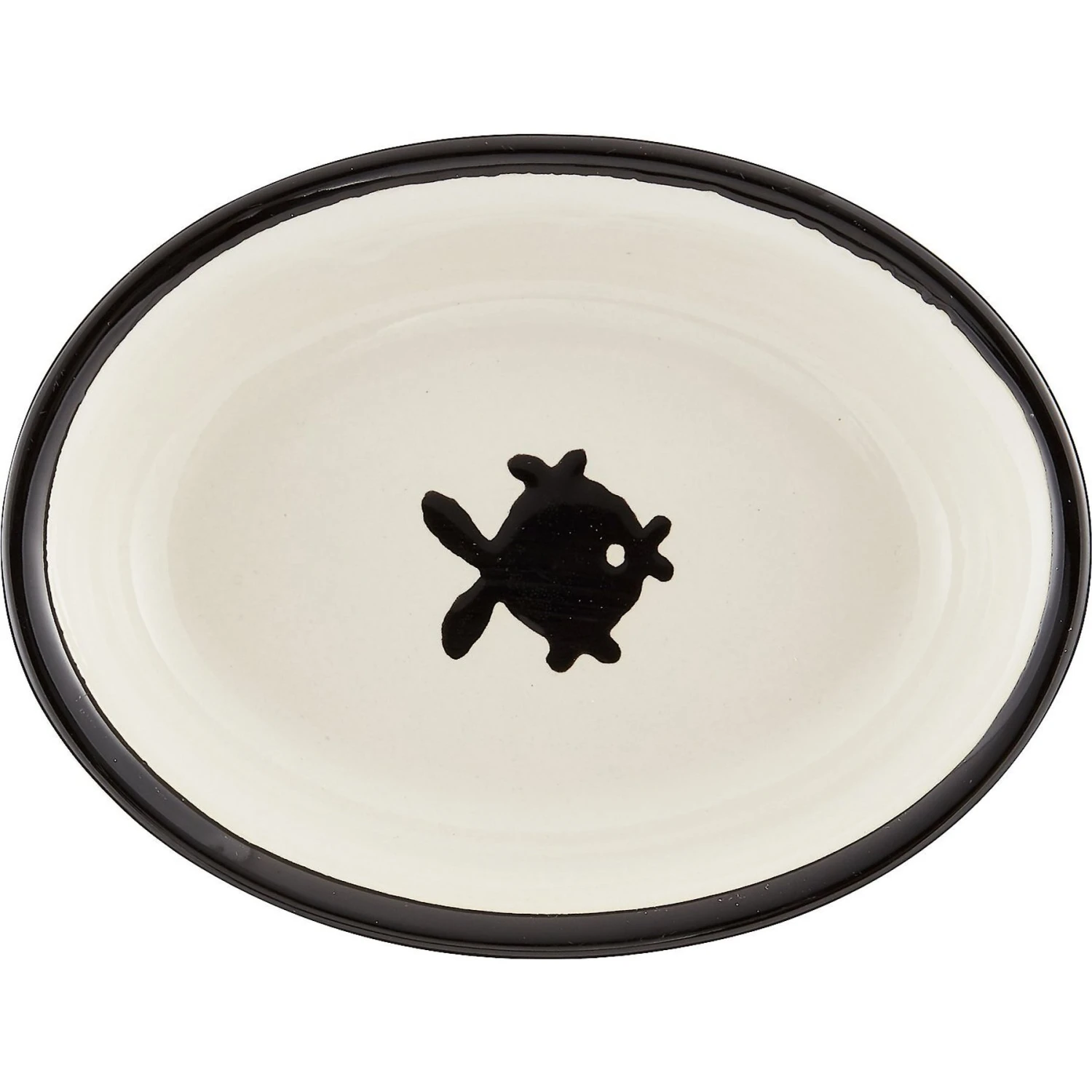 PetRageous Designs City Pets Oval Fish Ceramic Cat Dish 6 PetRageous Designs City Pets Oval Fish Ceramic Cat Dish - Image 4