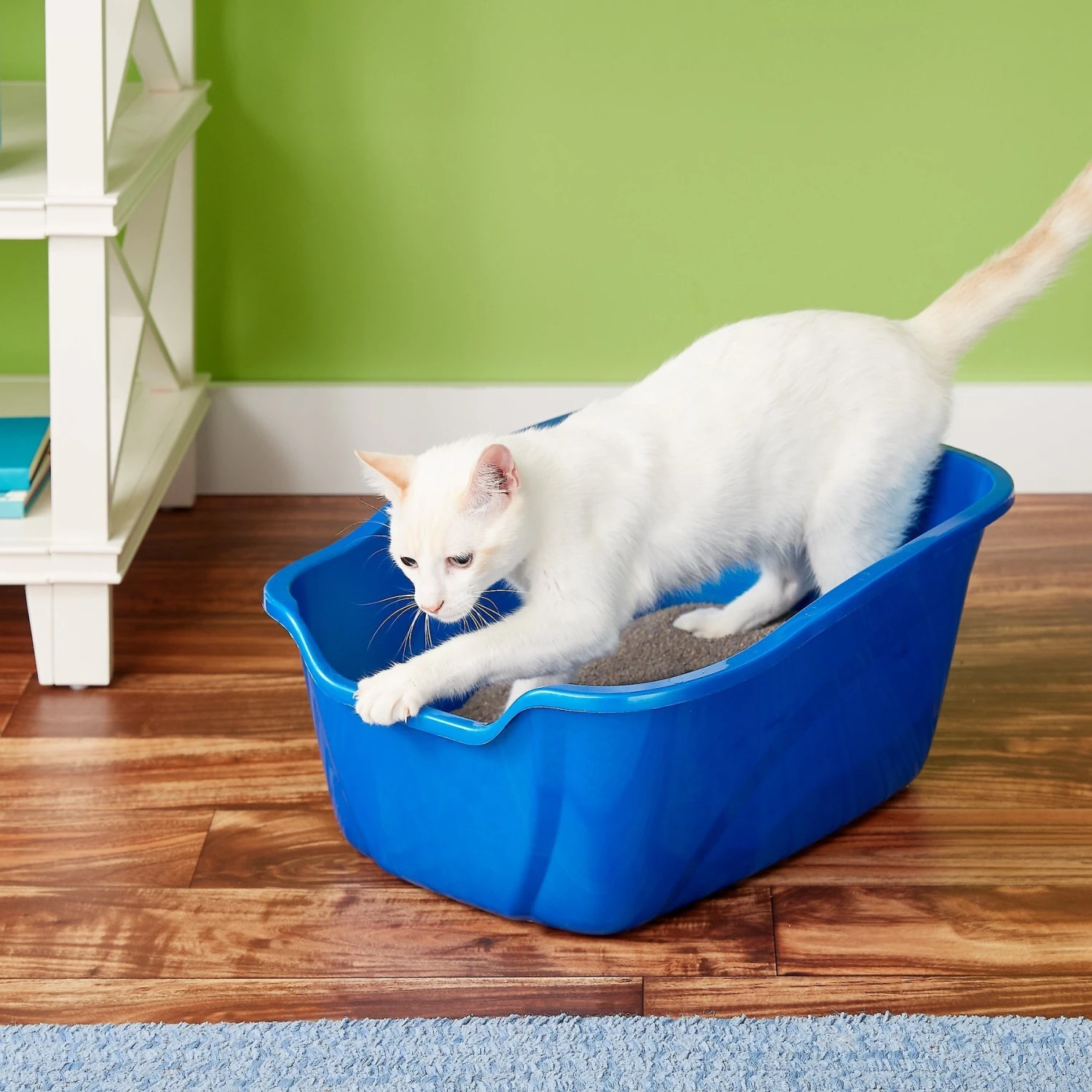Van Ness High Sides Cat Litter Pan, Blue 3 Van Ness High Sides Cat Litter Pan, Blue
