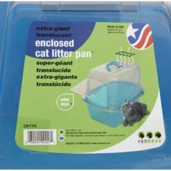 Van Ness Translucent Enclosed Cat Litter Pan -Pet Supplies Store 70455 PT8. AC SS1800 V1536765019