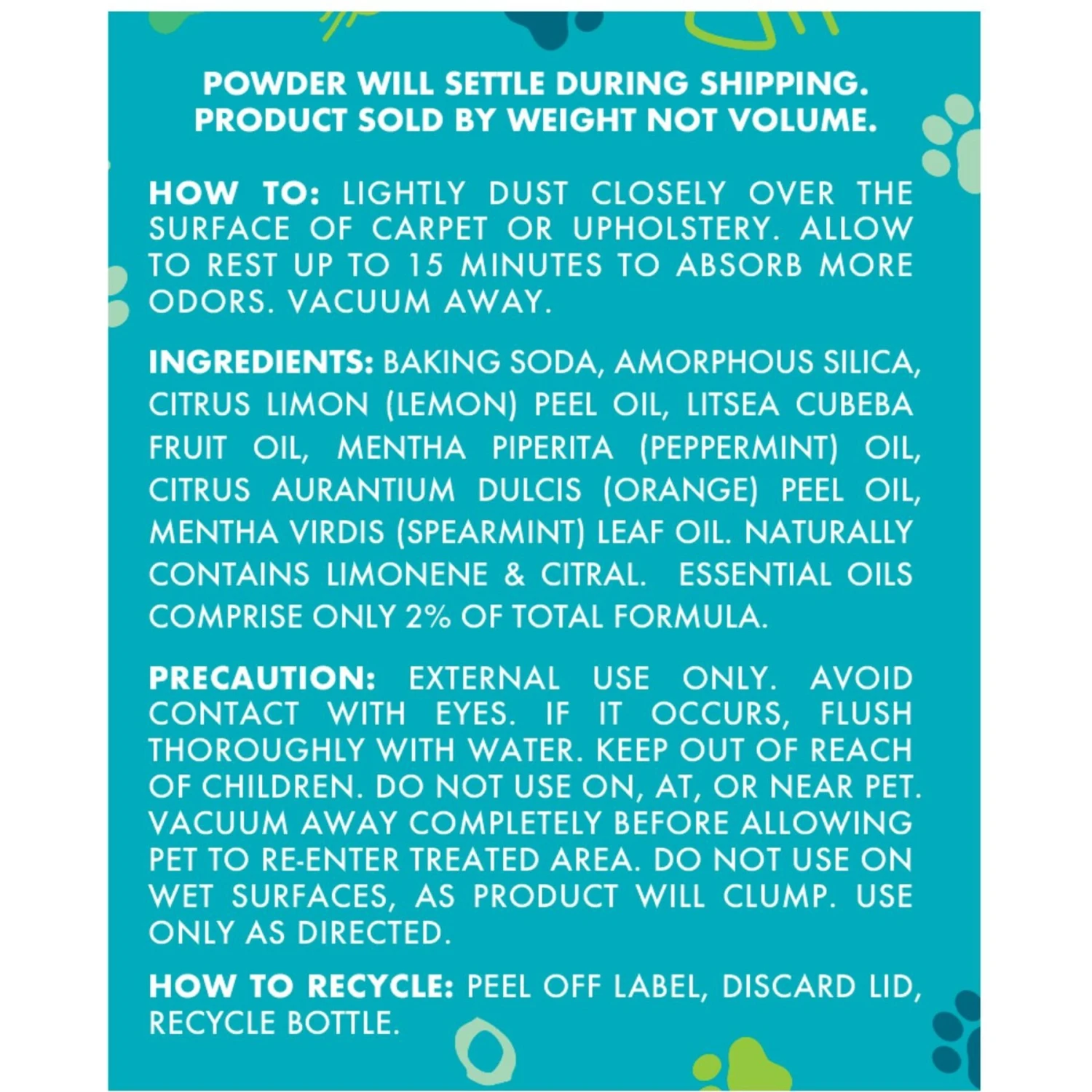 Aunt Fannie's Bright Lemon Scented Cat Carpet Deodorizer, 16-oz Bottle 4 Aunt Fannie's Bright Lemon Scented Cat Carpet Deodorizer, 16-oz Bottle - Image 2
