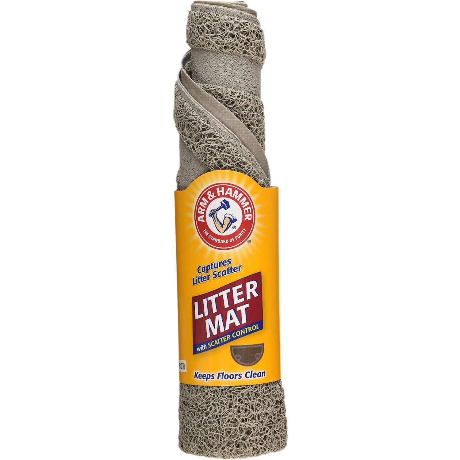 Arm & Hammer Half Circle Cat Litter Mat, Pearl Tan 3 Arm & Hammer Half Circle Cat Litter Mat, Pearl Tan