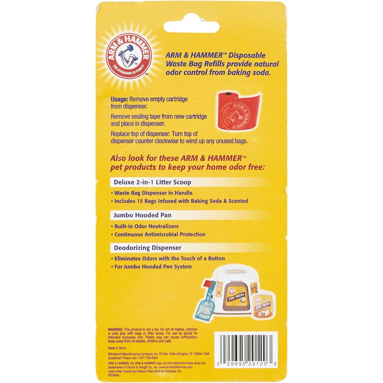 Arm & Hammer Litter Scoop Waste Bag Refills 4 Arm & Hammer Litter Scoop Waste Bag Refills - Image 2