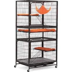 Coziwow 3-Door Heavy Duty Cat Cage Playpen With Wheels -Pet Supplies Store 712878 PT2. AC SS1800 V1681995885
