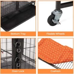 Coziwow 3-Door Heavy Duty Cat Cage Playpen With Wheels -Pet Supplies Store 712878 PT4. AC SS1800 V1681925093