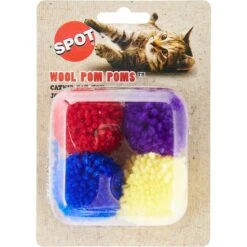 Ethical Pet Wool Pom Poms Cat Toy With Catnip