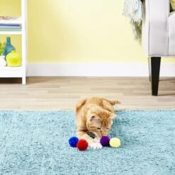 Ethical Pet Wool Pom Poms Cat Toy With Catnip -Pet Supplies Store 71326 PT3. AC SS1800 V1545172385