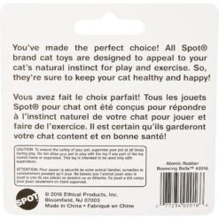 Ethical Pet Atomic Rubber Bouncing Ball Cat Toy 9 Ethical Pet Atomic Rubber Bouncing Ball Cat Toy -Pet Supplies Store 71456 PT3. AC SS1800 V1525718947