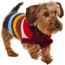 Frisco Chunky Knit Multi-Stripe Dog & Cat Sweater 12 Frisco Chunky Knit Multi-Stripe Dog & Cat Sweater -Pet Supplies Store 718662 PT2. AC SS1800 V1703184683