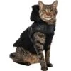 Frisco Medium Weight Faux Leather Dog & Cat Parka With Faux Fur Trimmed Hood, Black -Pet Supplies Store 719798 MAIN. AC SS1800 V1692380241