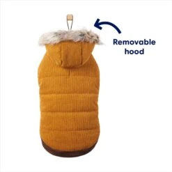 Frisco Heavy Weight Lux Corduroy Insulated Dog & Cat Coat With Fur Trimmed Hood -Pet Supplies Store 719966 PT3. AC SS1800 V1692978846