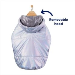 Frisco Heavy Weight Iridescent Quilted Dog & Cat Hooded Puffer Coat -Pet Supplies Store 720038 PT3. AC SS1800 V1692192498