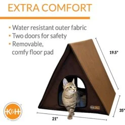K&H Pet Products Outdoor Unheated Multi-Kitty A-Frame House 11 K&H Pet Products Outdoor Unheated Multi-Kitty A-Frame House -Pet Supplies Store 72244 PT2. AC SS1800 V1611763321