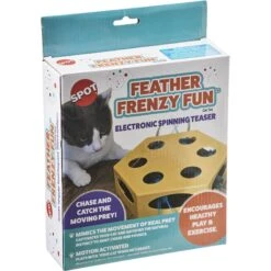 Ethical Pet Feather Frenzy Fun Electronic Cat Toy, Yellow -Pet Supplies Store 736622 PT2. AC SS1800 V1683657545