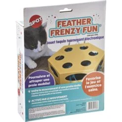 Ethical Pet Feather Frenzy Fun Electronic Cat Toy, Yellow -Pet Supplies Store 736622 PT3. AC SS1800 V1683657546