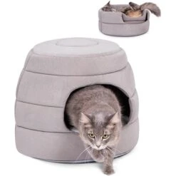 BirdRock Home Cozy 2 In 1 Plush Cat & Dog Bed