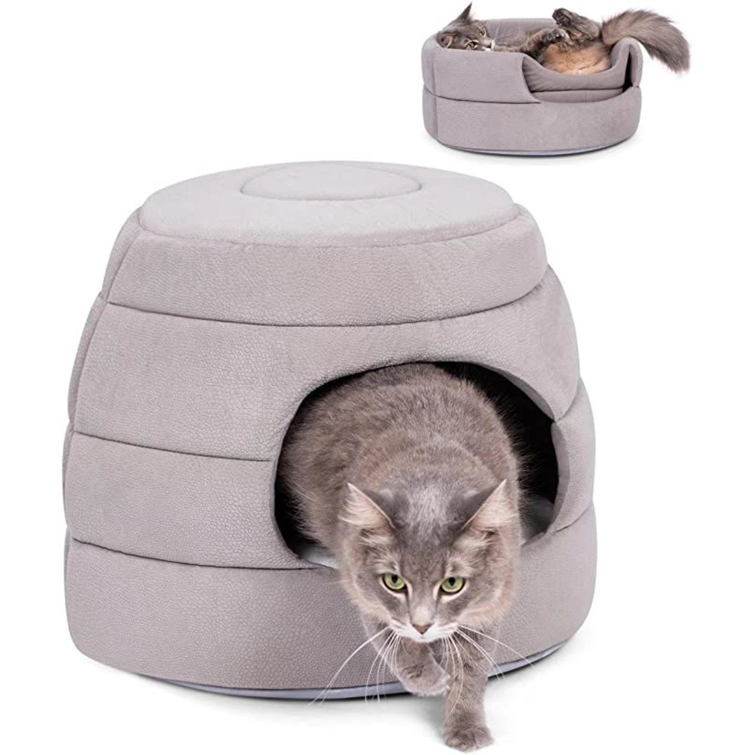 BirdRock Home Cozy 2 In 1 Plush Cat & Dog Bed 3 BirdRock Home Cozy 2 In 1 Plush Cat & Dog Bed