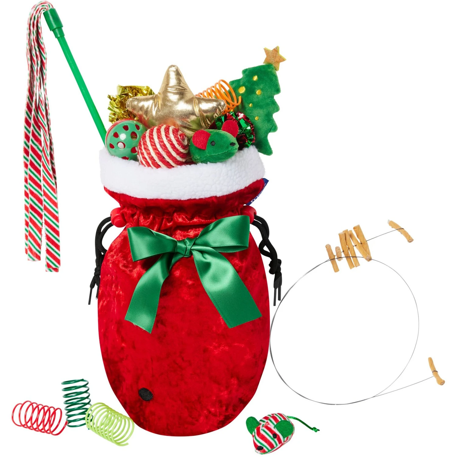 Frisco Holiday Cozy Christmas Sack Variety Pack Cat Toy With Catnip 3 Frisco Holiday Cozy Christmas Sack Variety Pack Cat Toy With Catnip