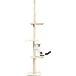 Cat Craft 4-Level Adjustable Climbing & Perch Cat Tree With Scratching Post, Cream, X-Large -Pet Supplies Store 744814 PT6. AC SS1800 V1674080180