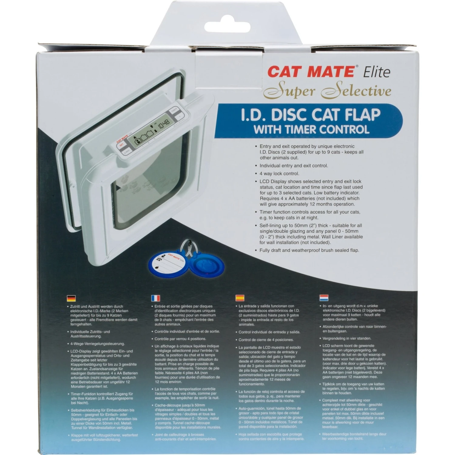 Cat Mate Elite Super Selective I.D. Disc Cat Flap 5 Cat Mate Elite Super Selective I.D. Disc Cat Flap - Image 3