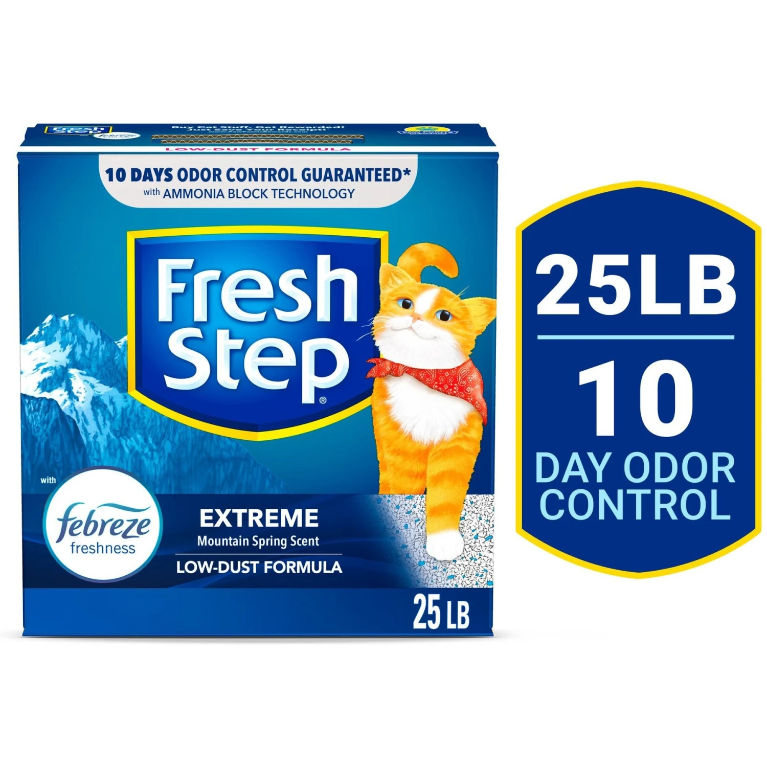 Fresh Step Extreme Odor Control Febreze Scented Clumping Clay Cat Litter 3 Fresh Step Extreme Odor Control Febreze Scented Clumping Clay Cat Litter