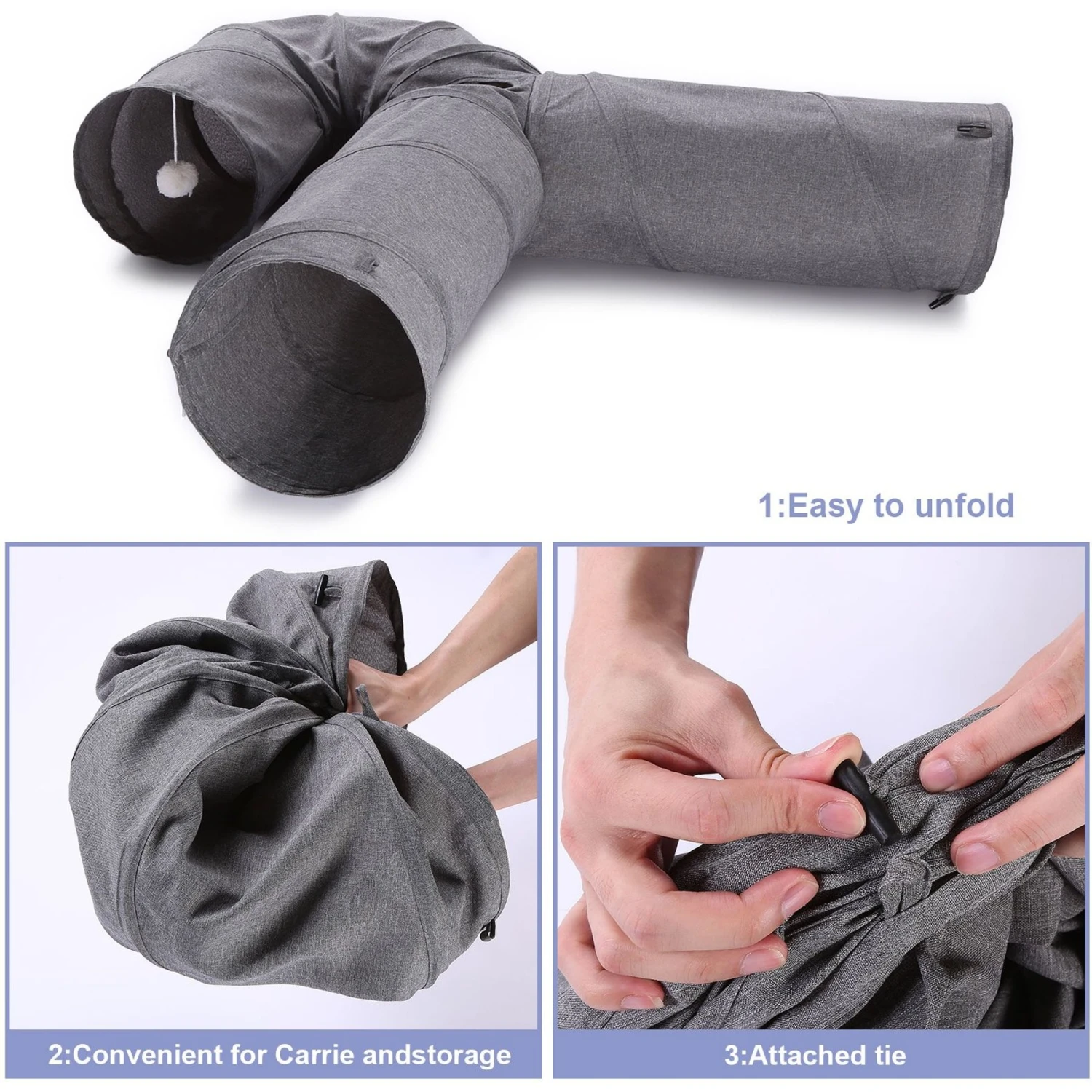 Ownpets U Shape Tunnel Cat Toy 6 Ownpets U Shape Tunnel Cat Toy - Image 4