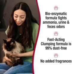 Nature's Miracle Intense Defense Odor Control Cat Litter, 40-lb Bag -Pet Supplies Store 767566 PT5. AC SS1800 V1675442946
