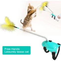 EYS Handsfree Teaser Wand Cat Toy, Blue -Pet Supplies Store 770406 PT4. AC SS1800 V1676064449