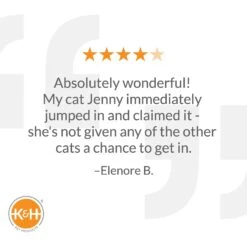 K&H Pet Products Mod Dream Pod Covered Cat Bed For Large Cats, Gray -Pet Supplies Store 78561 PT5. AC SS1800 V1621348693