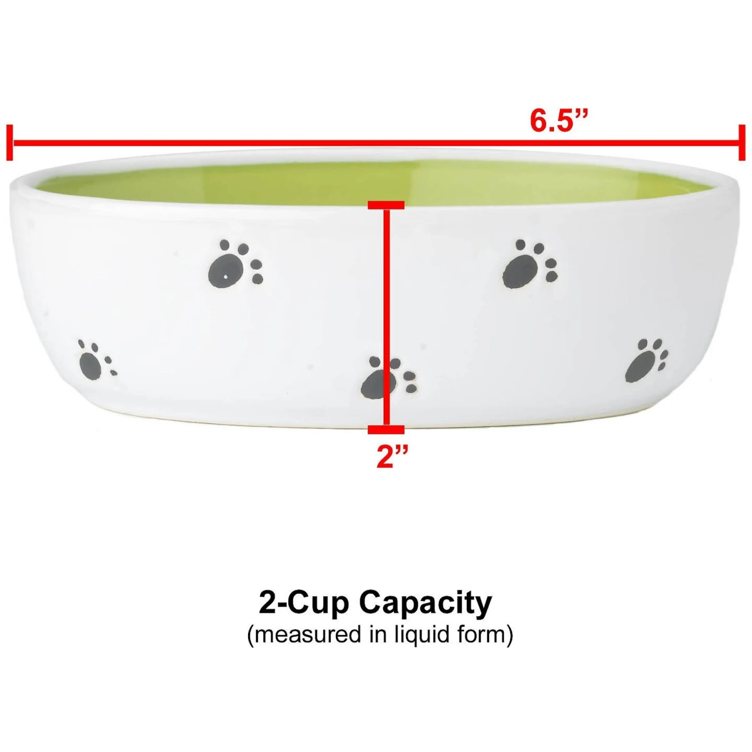 PetRageous Designs Silly Kitty Oval Ceramic Cat Bowl 4 PetRageous Designs Silly Kitty Oval Ceramic Cat Bowl - Image 2