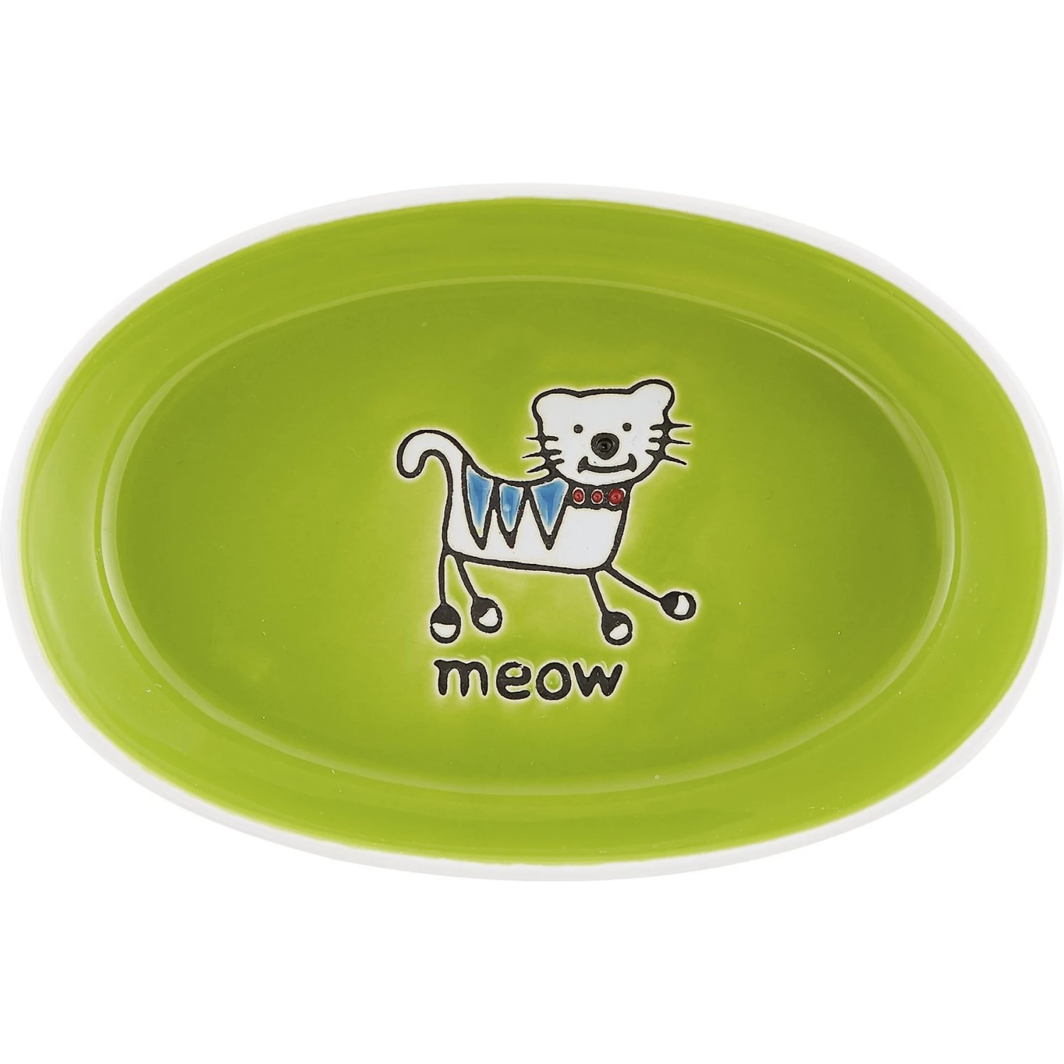 PetRageous Designs Silly Kitty Oval Ceramic Cat Bowl 5 PetRageous Designs Silly Kitty Oval Ceramic Cat Bowl - Image 3