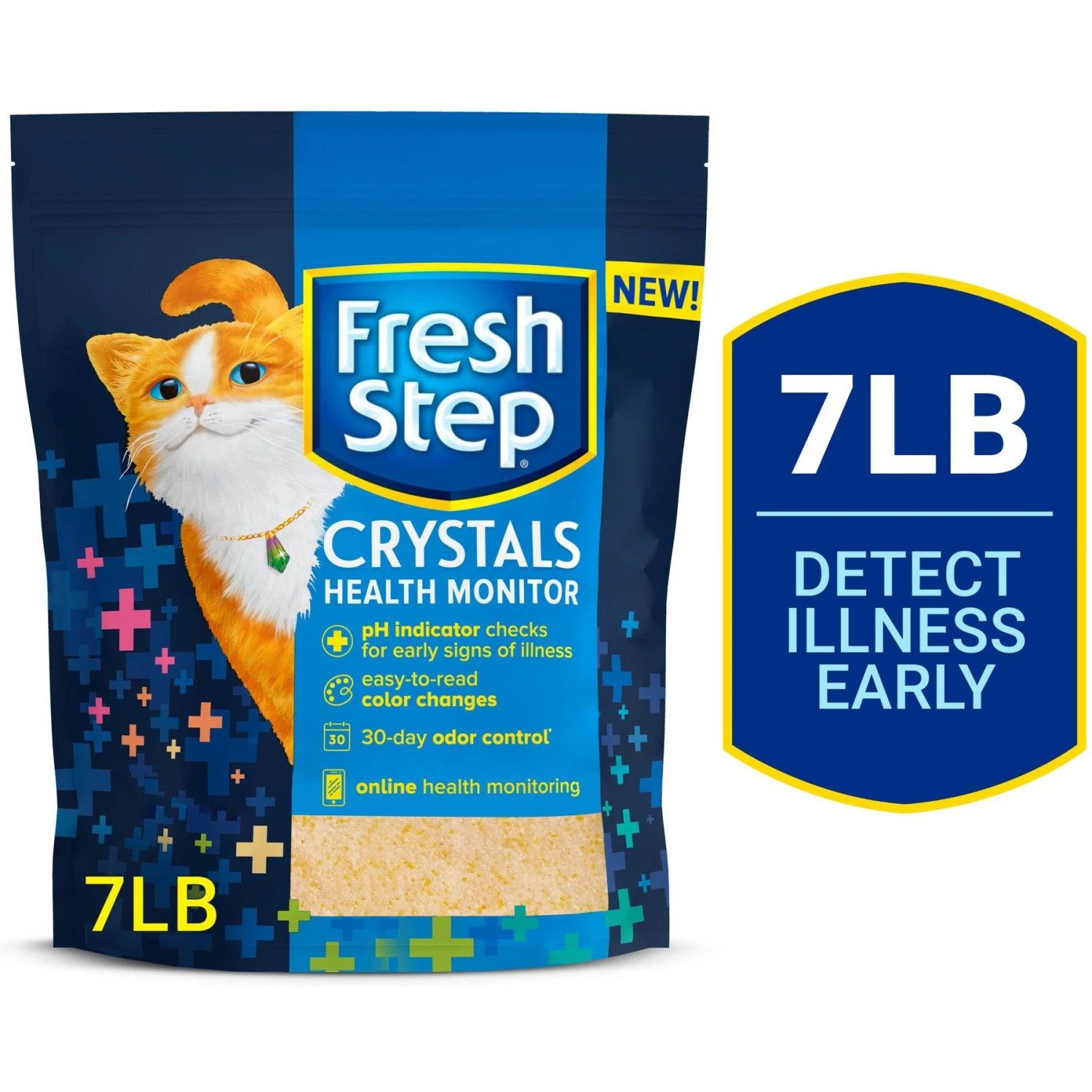 Fresh Step Crystals Health Monitor Unscented Cat Litter 3 Fresh Step Crystals Health Monitor Unscented Cat Litter