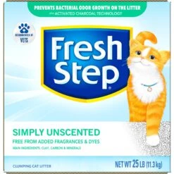 Fresh Step Simply Unscented Clumping Clay Cat Litter -Pet Supplies Store 80298 PT7. AC SS1800 V1694458829