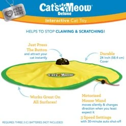 Cat's Meow Motorized Chaser Cat Toy 11 Cat's Meow Motorized Chaser Cat Toy -Pet Supplies Store 804382 PT2. AC SS1800 V1678741858