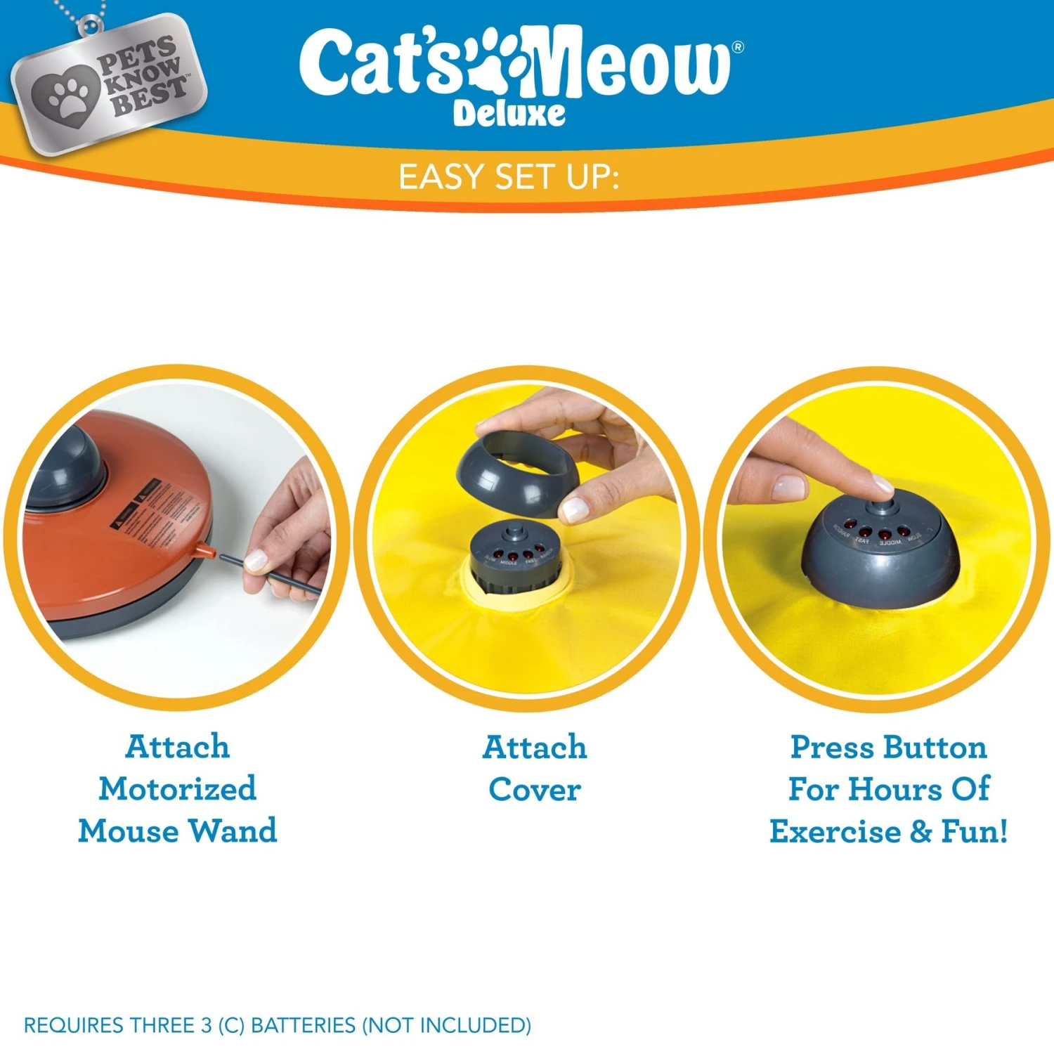 Cat's Meow Motorized Chaser Cat Toy 6 Cat's Meow Motorized Chaser Cat Toy - Image 4