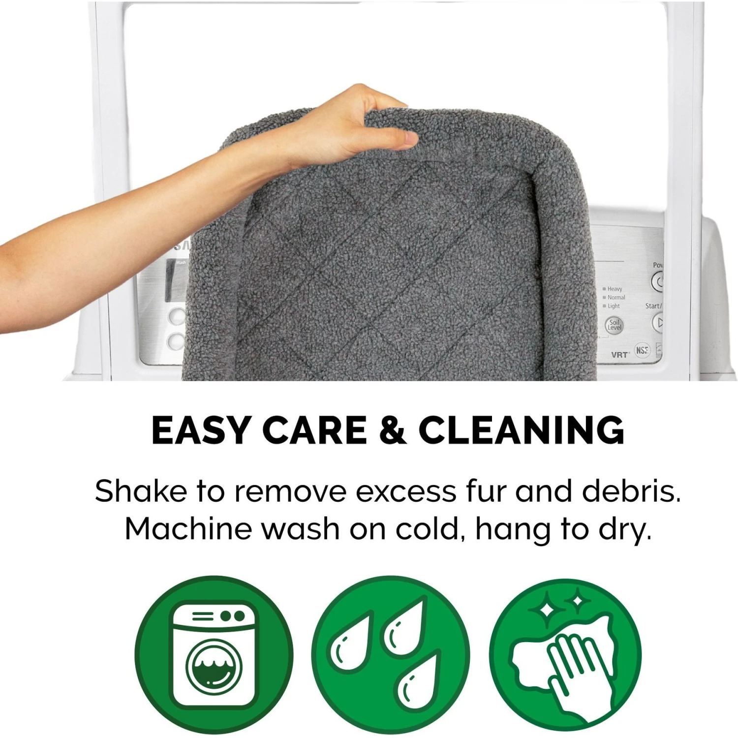 FurHaven Faux Wool Crate Bolster Cat & Dog Bed 8 FurHaven Faux Wool Crate Bolster Cat & Dog Bed - Image 6