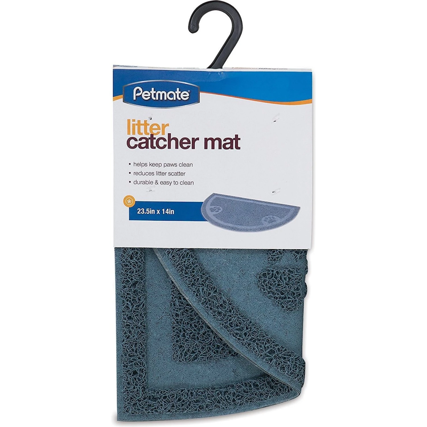 Petmate Catcher Mat, Half Circle, Ice Blue 4 Petmate Catcher Mat, Half Circle, Ice Blue - Image 2