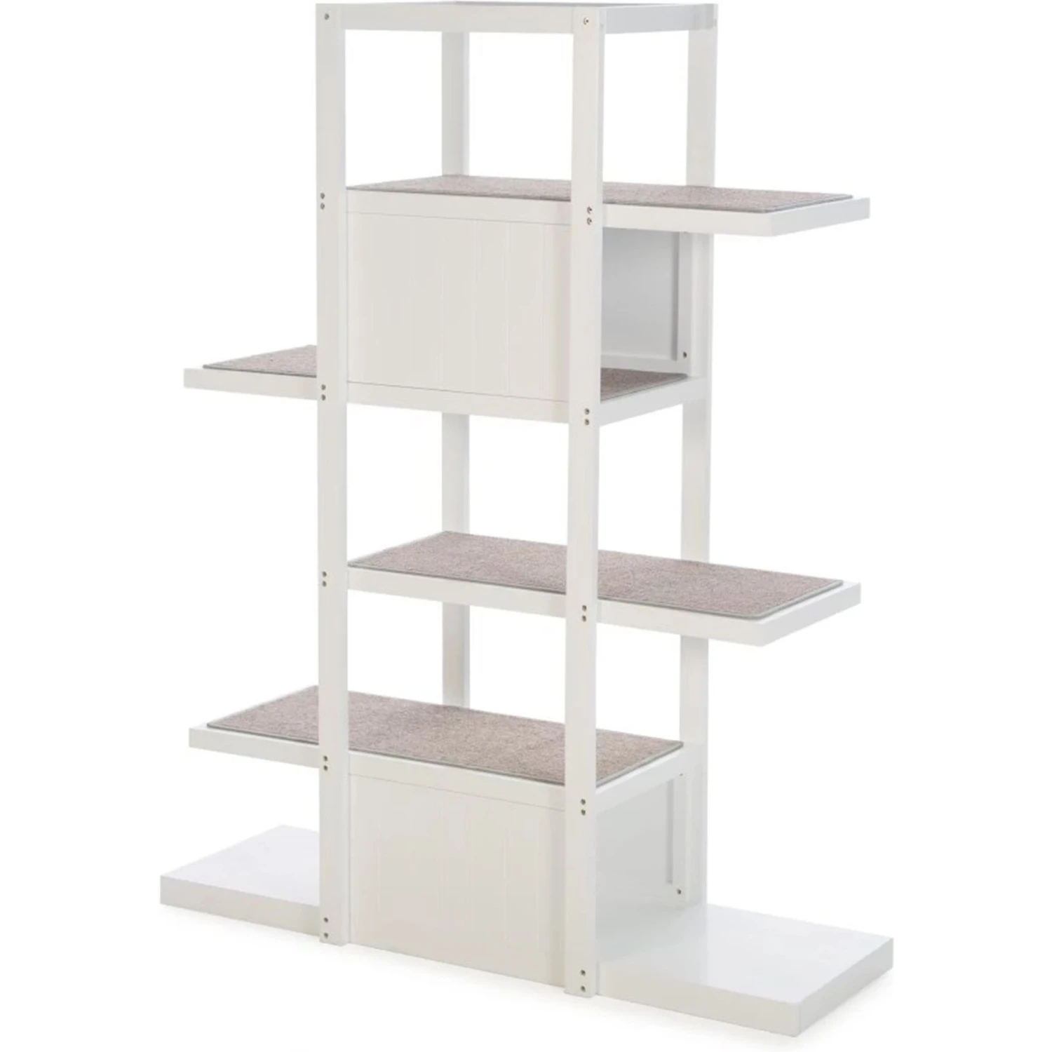 ZooVilla Bookshelf Cat Tree, White 2 ZooVilla Bookshelf Cat Tree, White
