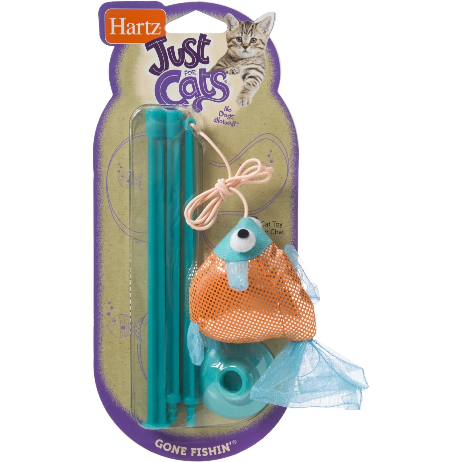 Hartz Just For Cats Gone Fishin' Cat Wand Toy With Catnip, Color Varies 7 Hartz Just For Cats Gone Fishin' Cat Wand Toy With Catnip, Color Varies - Image 5