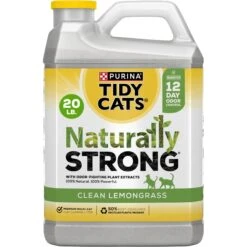 Tidy Cats Naturally Strong Clean Lemongrass Scented Clumping Clay Cat Litter