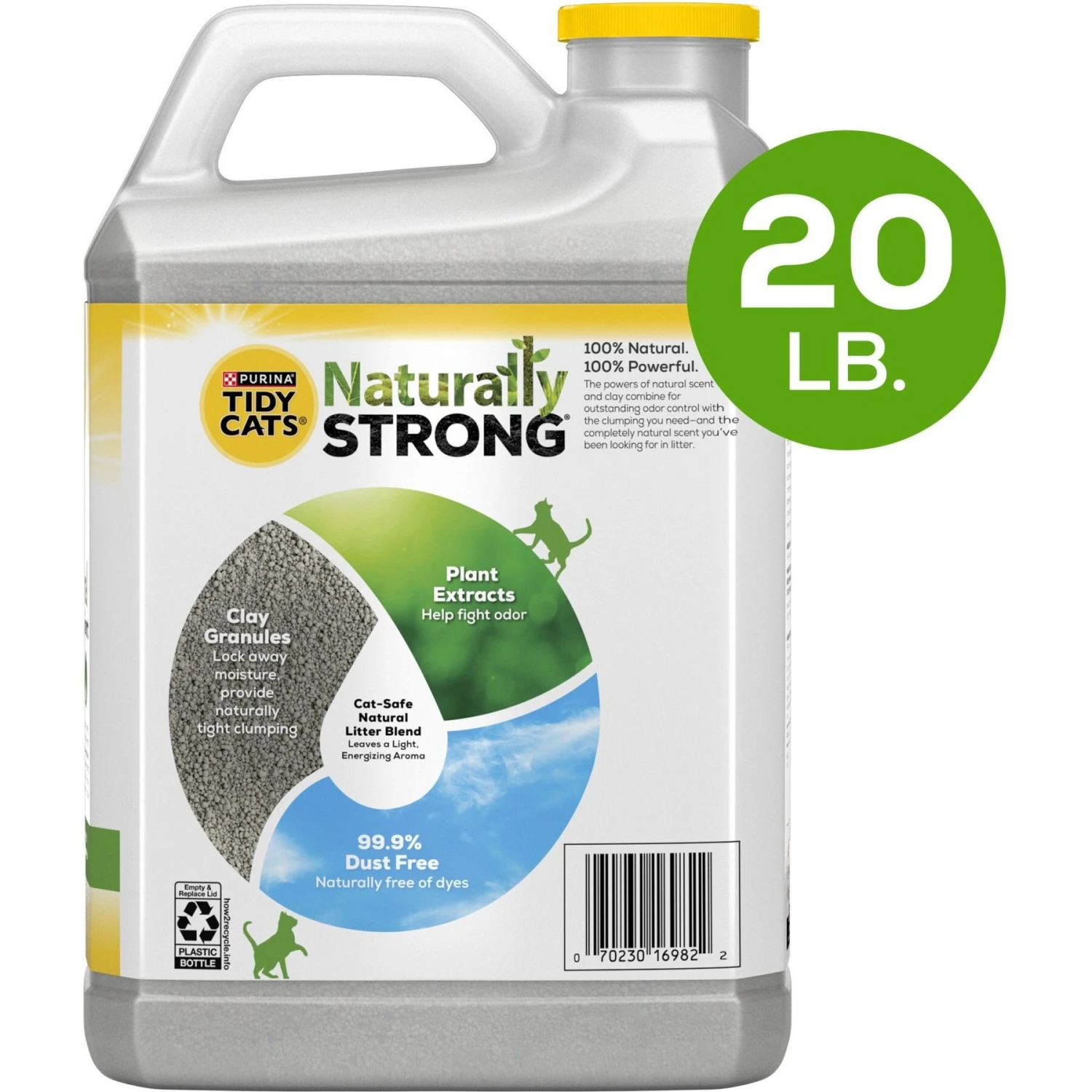 Tidy Cats Naturally Strong Clean Lemongrass Scented Clumping Clay Cat Litter 5 Tidy Cats Naturally Strong Clean Lemongrass Scented Clumping Clay Cat Litter - Image 3