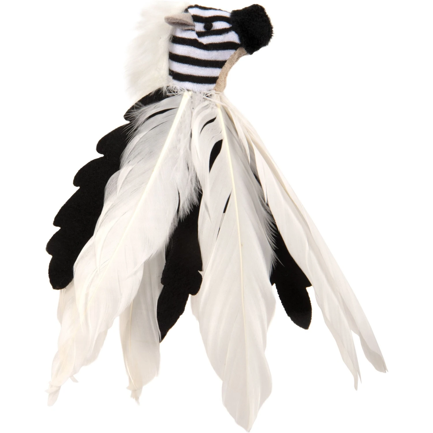 SmartyKat Instincts Zingy Zebra Feathered Toss & Chase With HappyNip Silvervine & Catnip Cat Toy 3 SmartyKat Instincts Zingy Zebra Feathered Toss & Chase With HappyNip Silvervine & Catnip Cat Toy