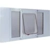 Ideal Pet 23-28 Sash Window Chubby Kat Cat Door, White, Medium